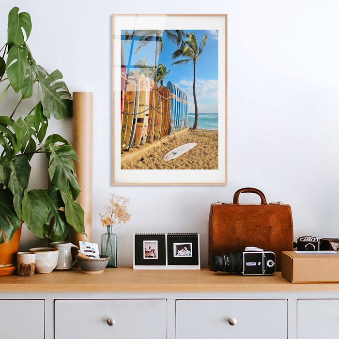Wallity Cuadro Decorativo de Vidrio Templado Multicolor 30 x 45 cm